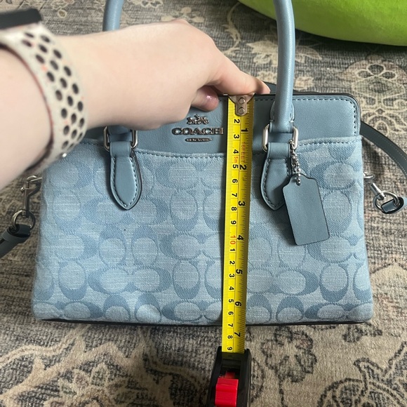 Beautiful pale blue coach purse new with tags - Picture 5 of 8